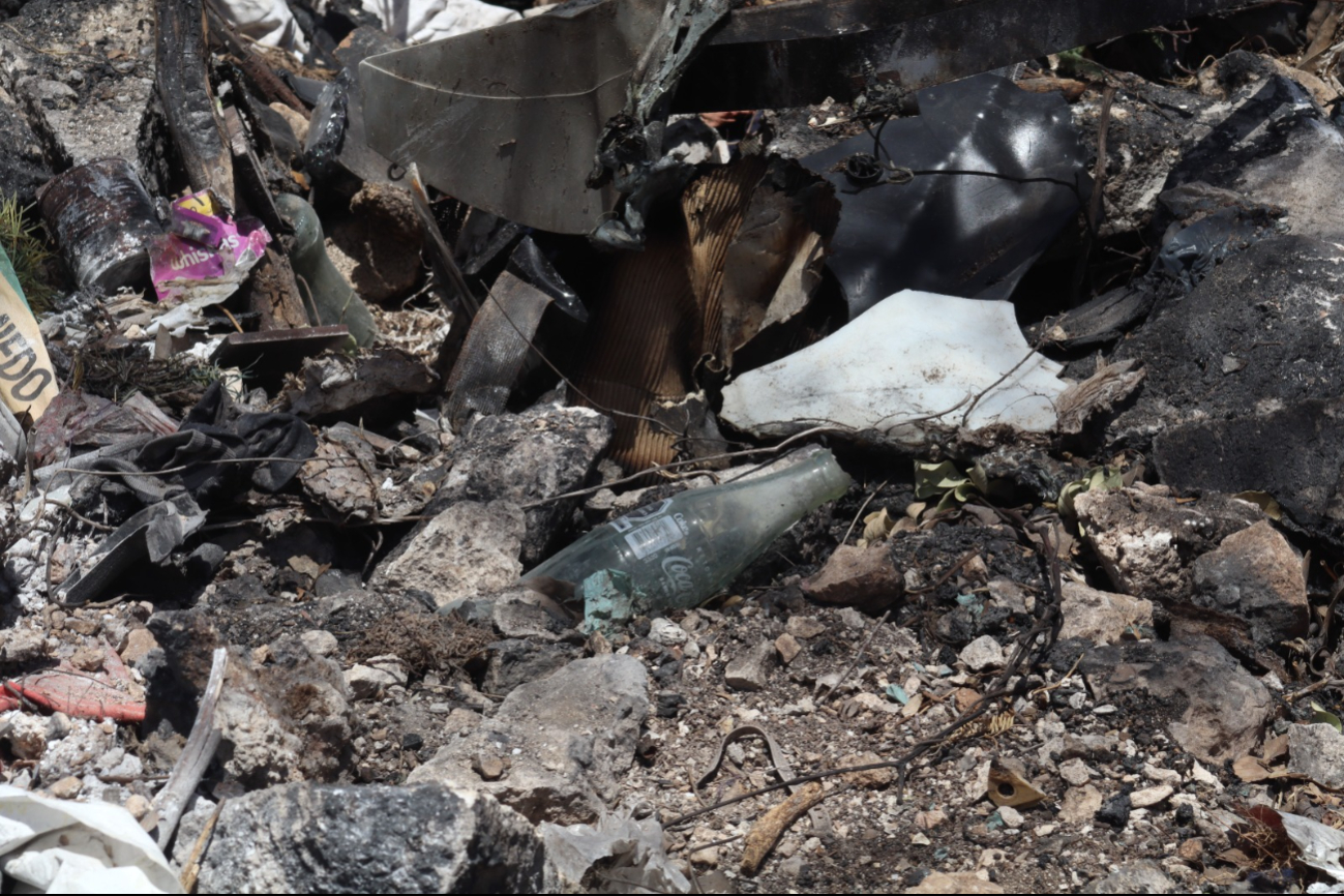 Una botella provocó el incendio en el terreno baldío Una botella provocó el incendio en el terreno baldío