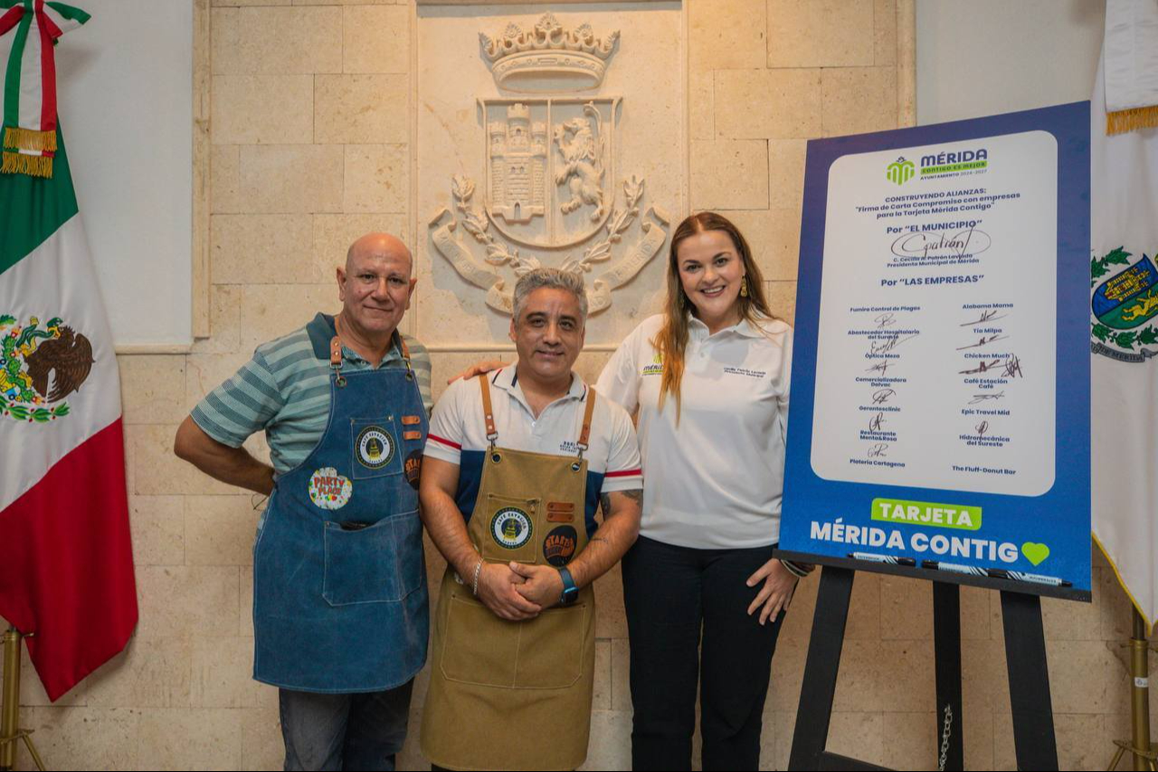 Empresas se unen para dar descuentos con la tarjeta Mérida Contigo