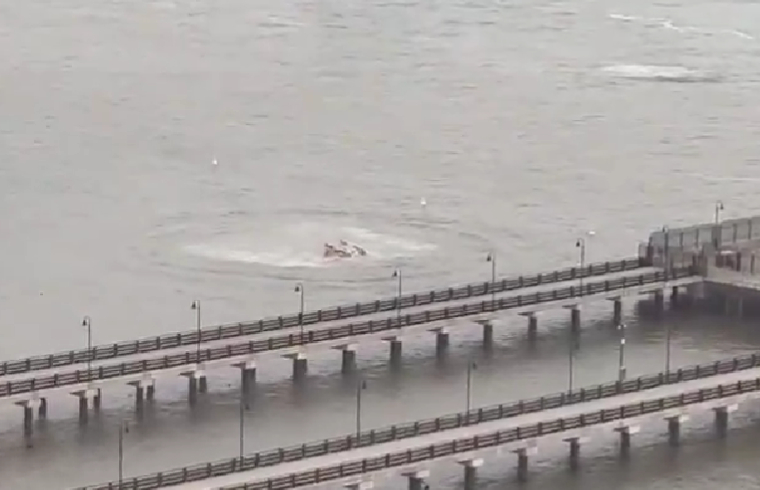 Así fue la caída del helicóptero en el río Hudson de NY; los videos son impactantes