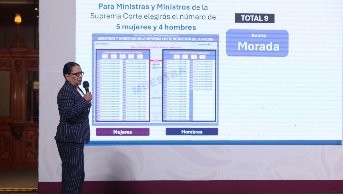 Rosa Icela Rodríguez presenta la guía completa para votar correctamente el 1 de junio en la elección judicial