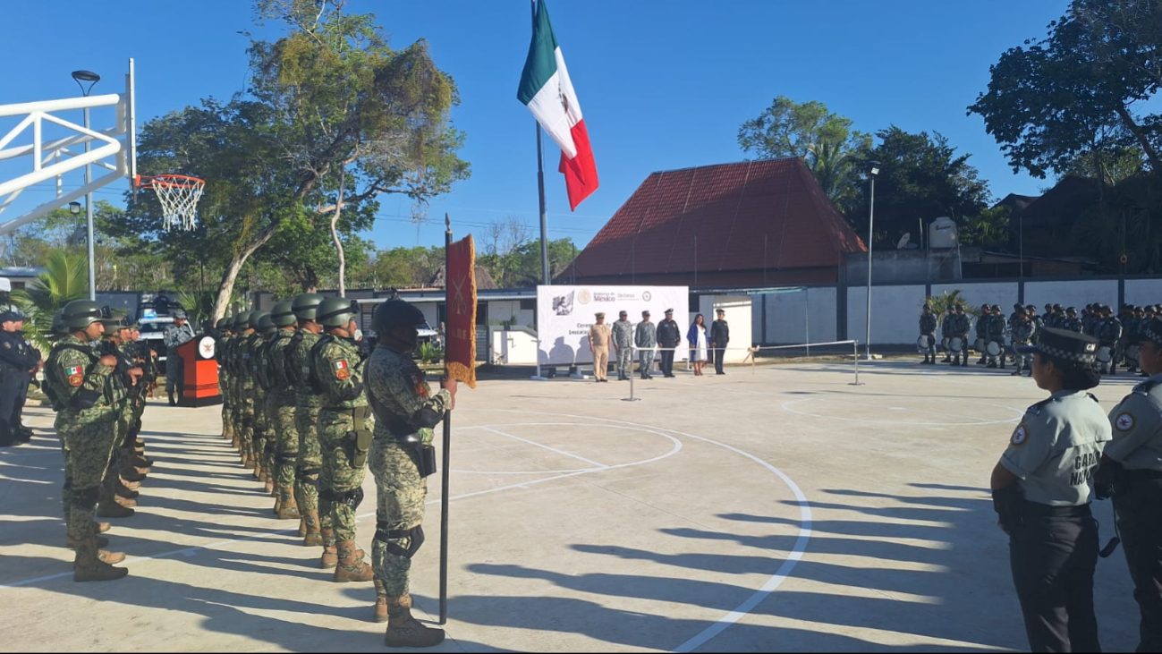 Inauguran cuartel de la Guardia Nacional en Felipe Carrillo Puerto   