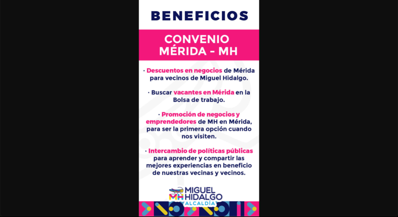 La alcaldía Miguel Hidalgo y Mérida tienen estos beneficios para todos. La alcaldía Miguel Hidalgo y Mérida tienen estos beneficios para todos.