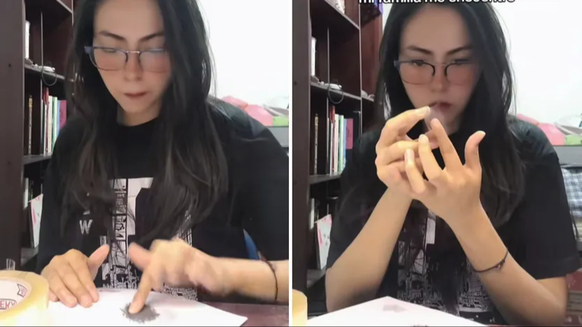 La joven dio a conocer este experimento en Tiktok La joven dio a conocer este experimento en Tiktok