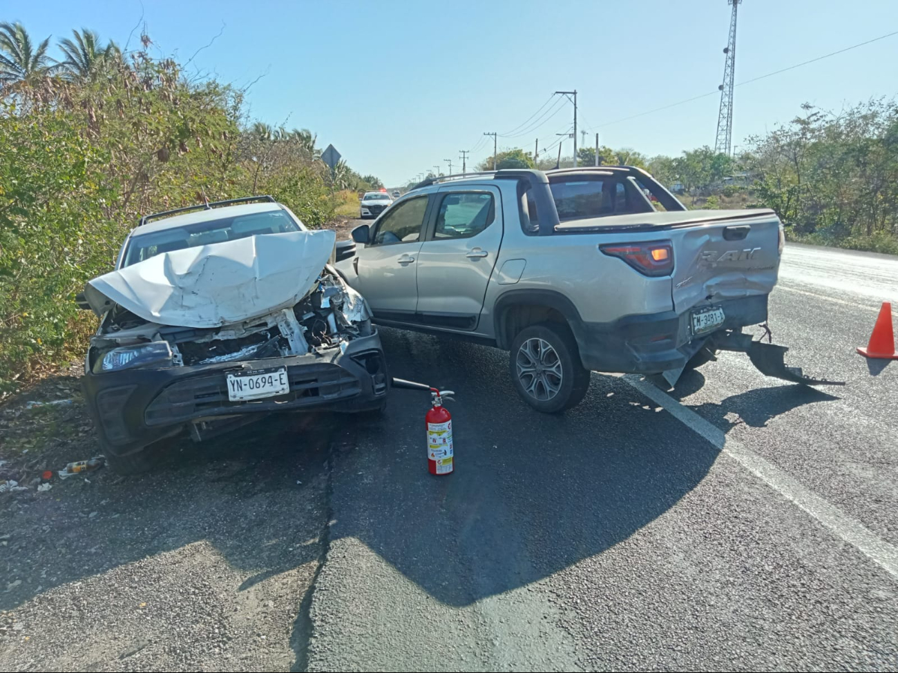 Accidente sin lesionados graves en el tramo Campeche – Carmen