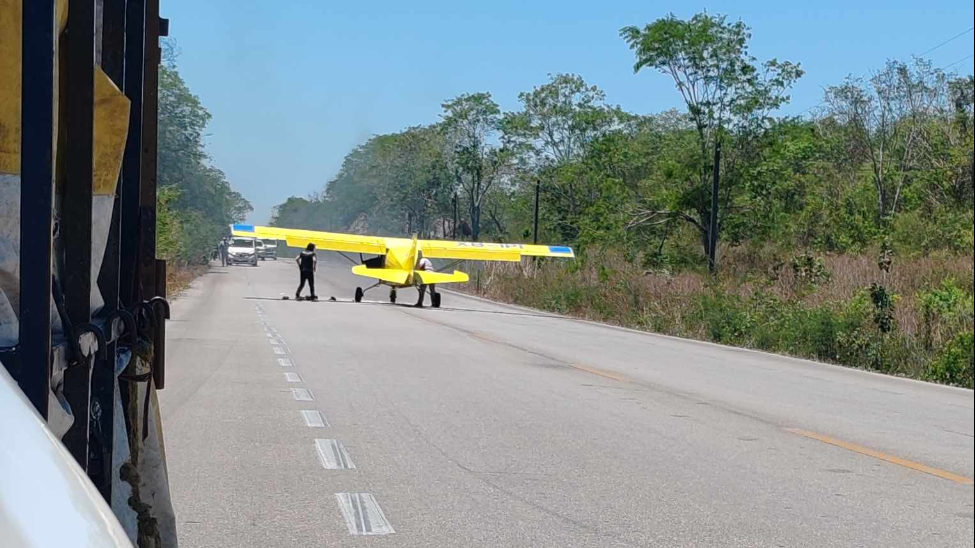 Aeronave siniestrada en tramo carretero Mérida-Cancún pertenecía a escuela de aviación