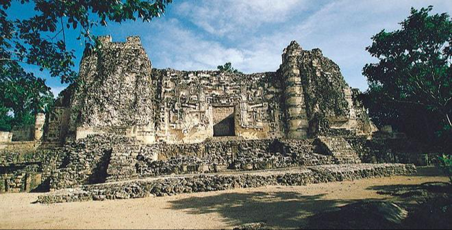 Este centro ceremonial maya se ubica en una isla en la costa de Campeche Este centro ceremonial maya se ubica en una isla en la costa de Campeche