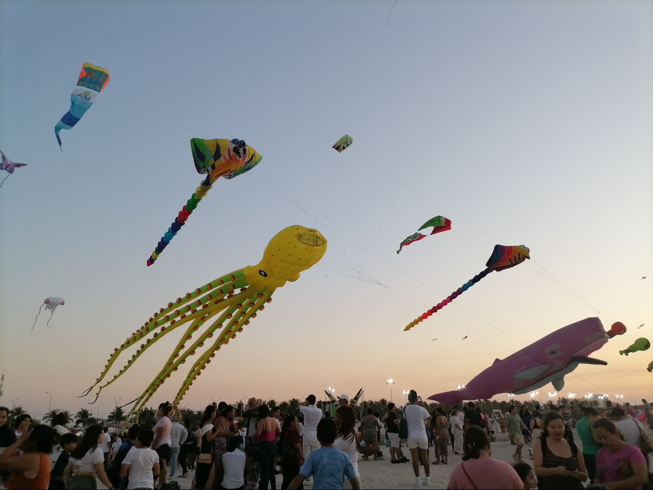 Papalotes gigantes llenan de color la Fiesta del Mar 2025 en Ciudad del Carmen