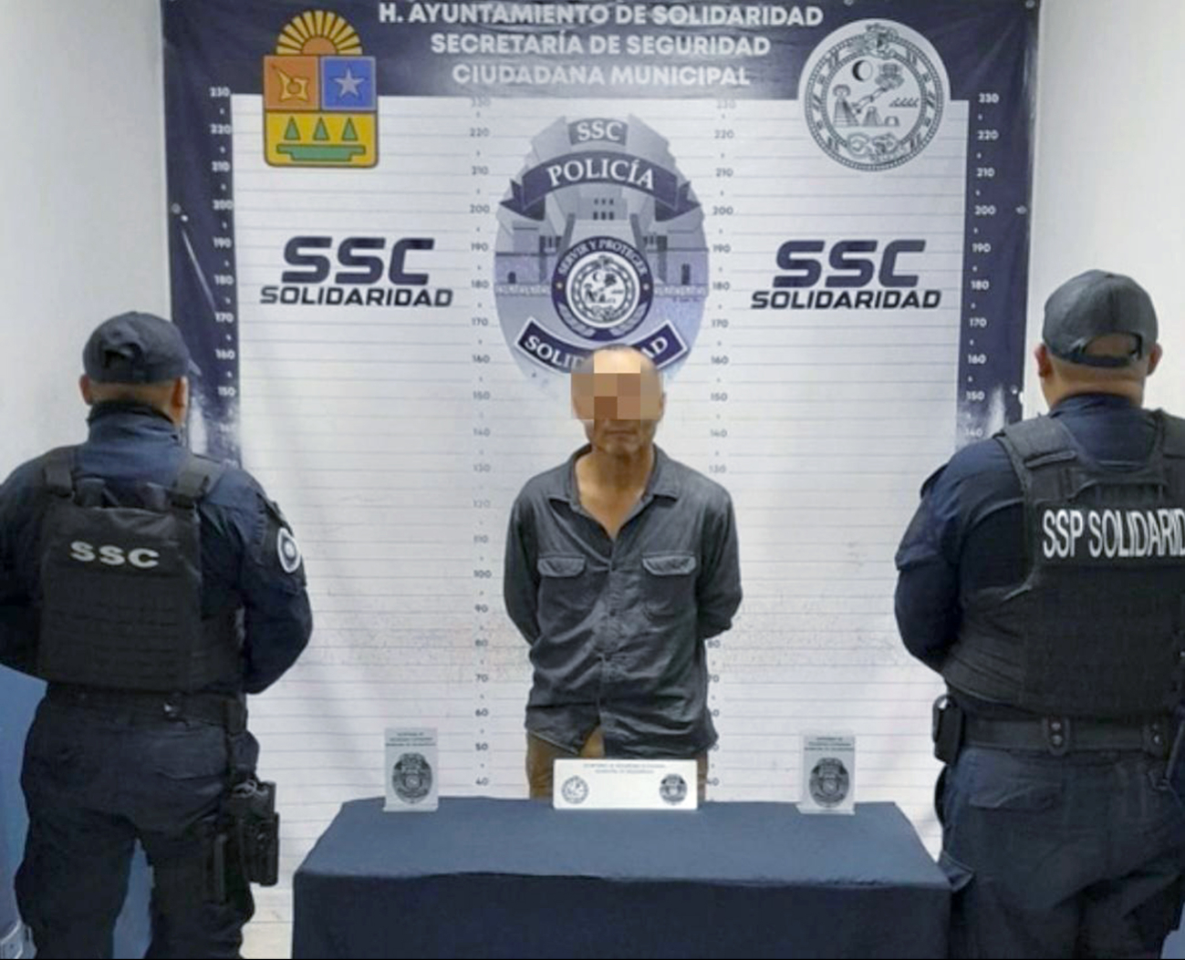 El detenido, Jerry Ismael “N”, de 50 años, y su vehículo, quedaron a disposición de las autoridades El detenido, Jerry Ismael “N”, de 50 años, y su vehículo, quedaron a disposición de las autoridades