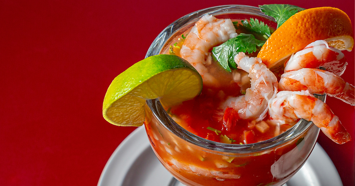 El tradicional coctel de camarón