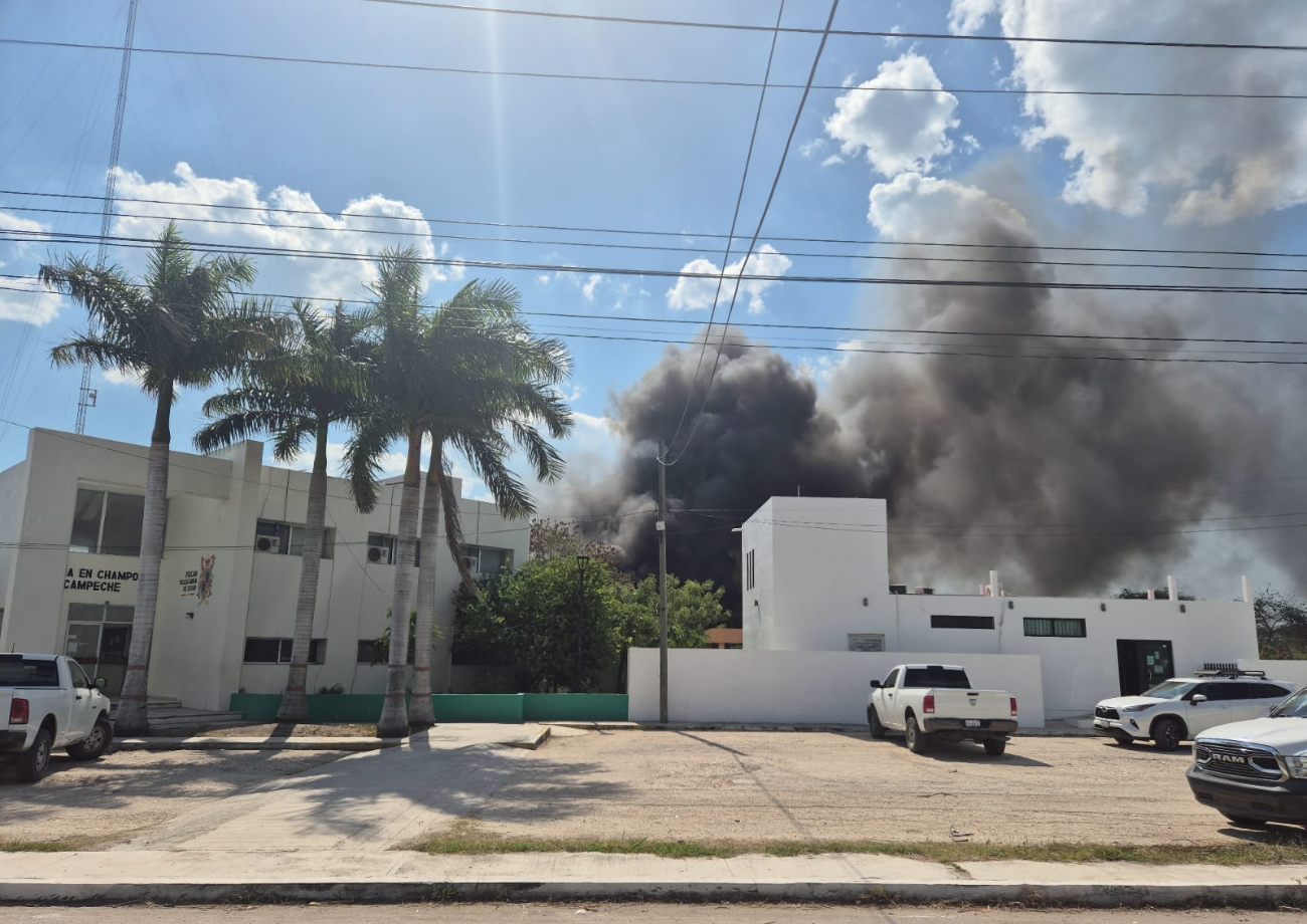 Se registra incendio en la Fiscalía de Champotón: Lo que sabemos