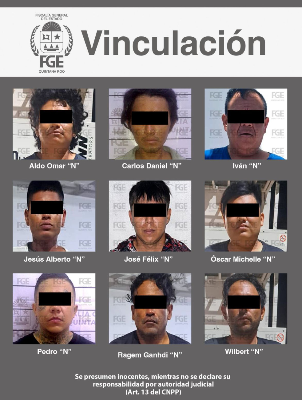 Vinculan a proceso a 9 detenidos por narcomenudeo en Cozumel, Othón P. Blanco y Benito Juárez