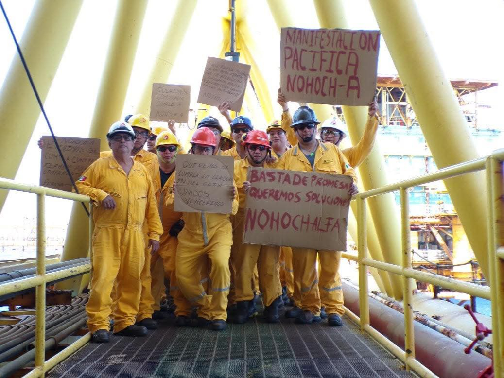 Escalan denuncias contra Pemex ante CNDH por comida insalubre en la Sonda de Campeche  