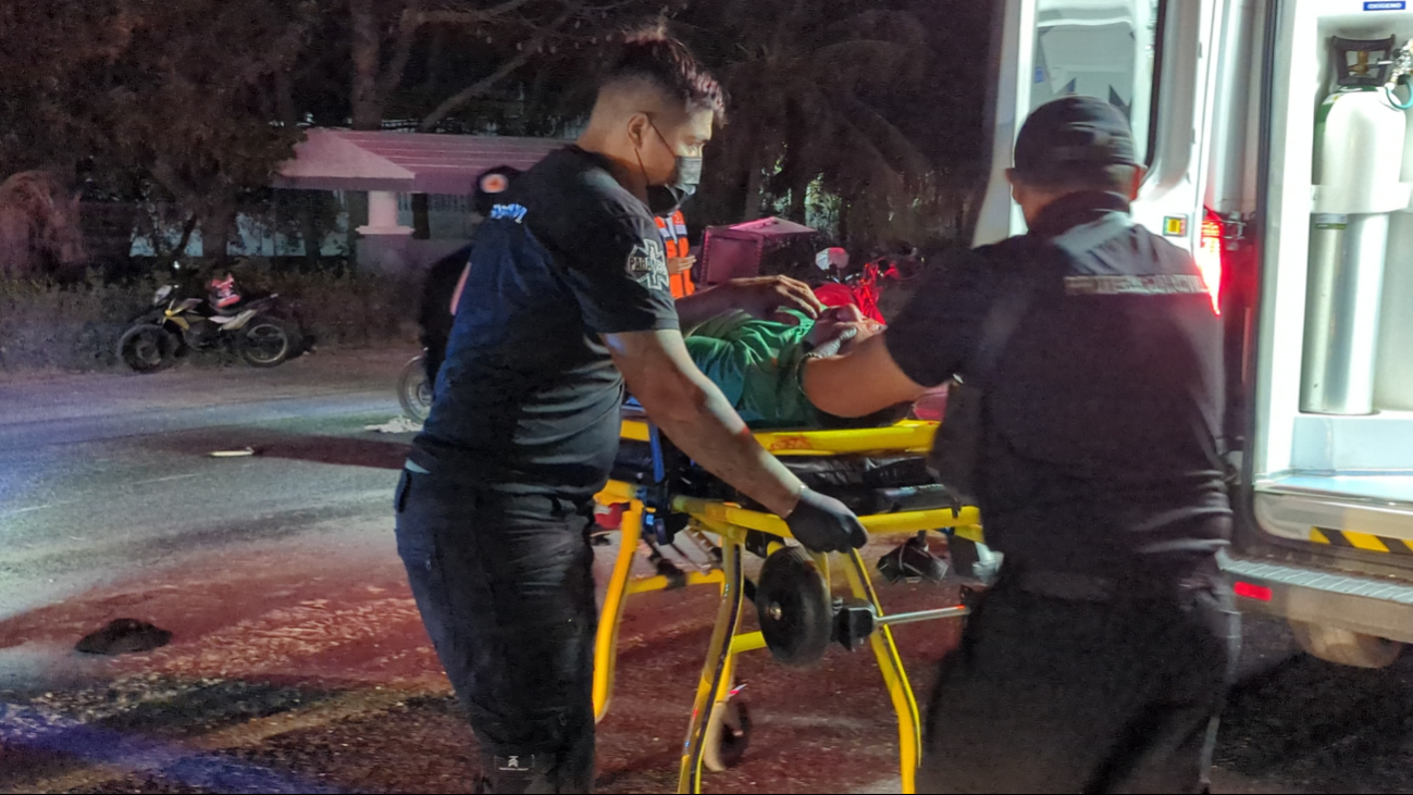  Motociclista ebrio derrapa en la carretera Carmen–Puerto Real