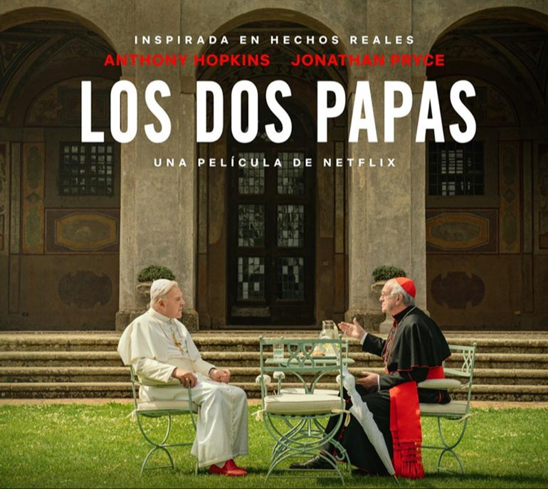 "Los dos papas": De qué trata la película de Netflix que se viralizó tras la muerte del Papa Francisco