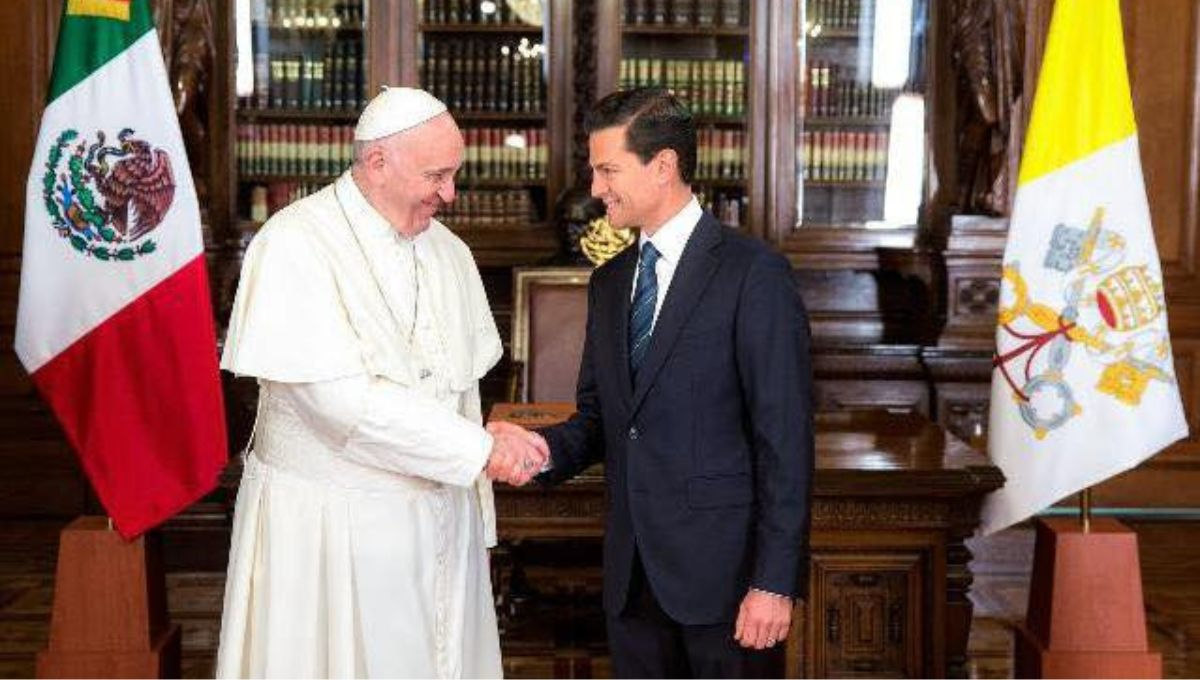 El expresidente Enrique Peña Nieto rememoró con especial afecto la Visita de Estado del pontífice a México en febrero de 2016 El expresidente Enrique Peña Nieto rememoró con especial afecto la Visita de Estado del pontífice a México en febrero de 2016