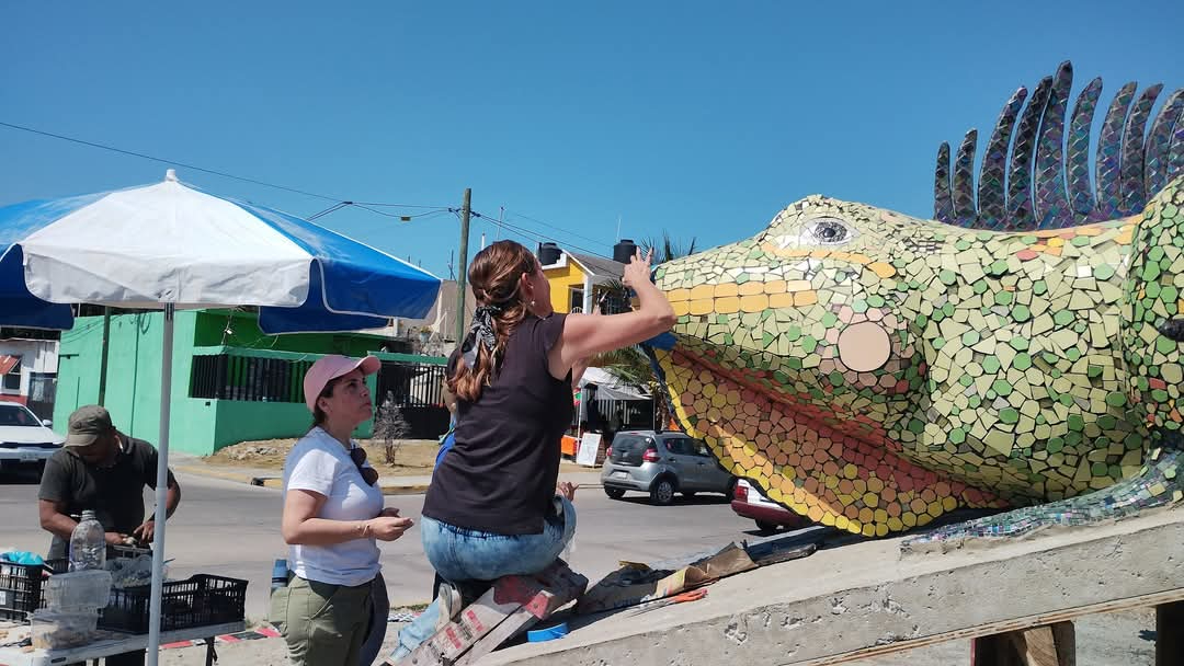 Iguanas amenazadas inspiran nueva obra pública en el corazón de La Caleta Iguanas amenazadas inspiran nueva obra pública en el corazón de La Caleta