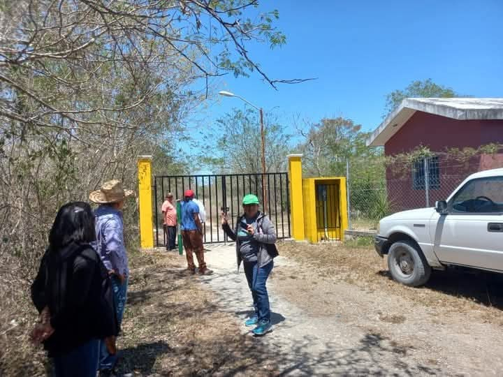 Campesinos de San Antonio Millet realizaron un plantón para recuperar el ojo de agua Yaax-Ha.