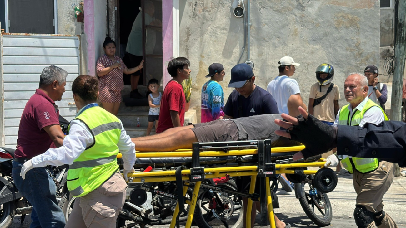 La víctima presentó dolor en la pierna derecha y fue trasladado para su atención médica. La víctima presentó dolor en la pierna derecha y fue trasladado para su atención médica.