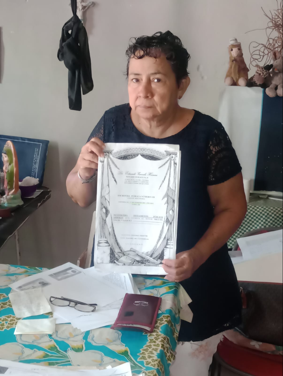  La quieren sacar de su casa: Mujer con testamento a favor acusa corrupción judicial en Carmen      