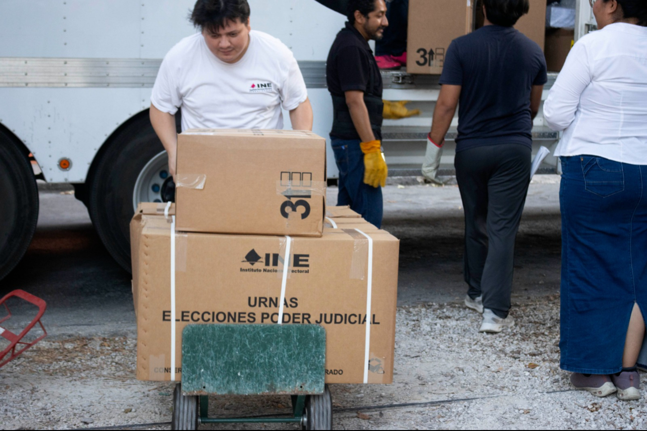El 6 de mayo llegarán a Campeche más de dos millones de boletas custodiadas por la Defensa y la Guardia Nacional.