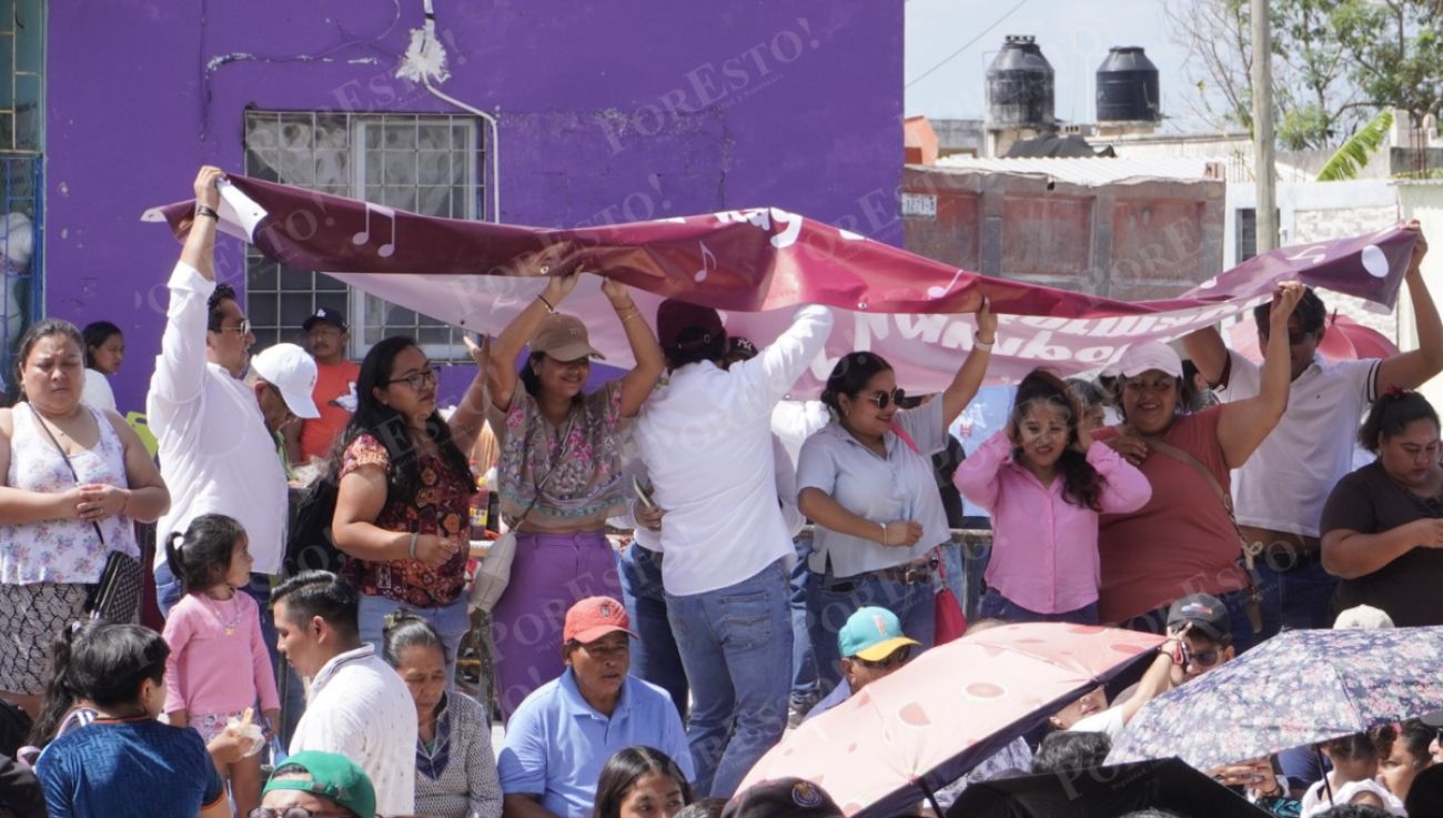 a Capital Campechana Recibe a Claudia Sheinbaum con Abrazos