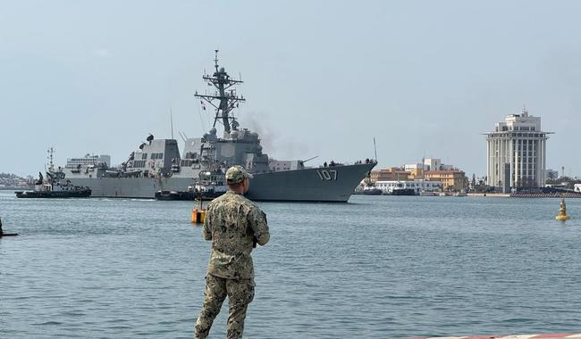 Semar confirma que presencia del USS Gravely de EE.UU. en Veracruz es una visita operacional logística