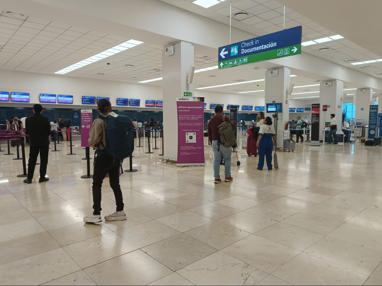 La afluencia de pasajeros en el aeropuerto de Mérida se mantiene al mínimo La afluencia de pasajeros en el aeropuerto de Mérida se mantiene al mínimo