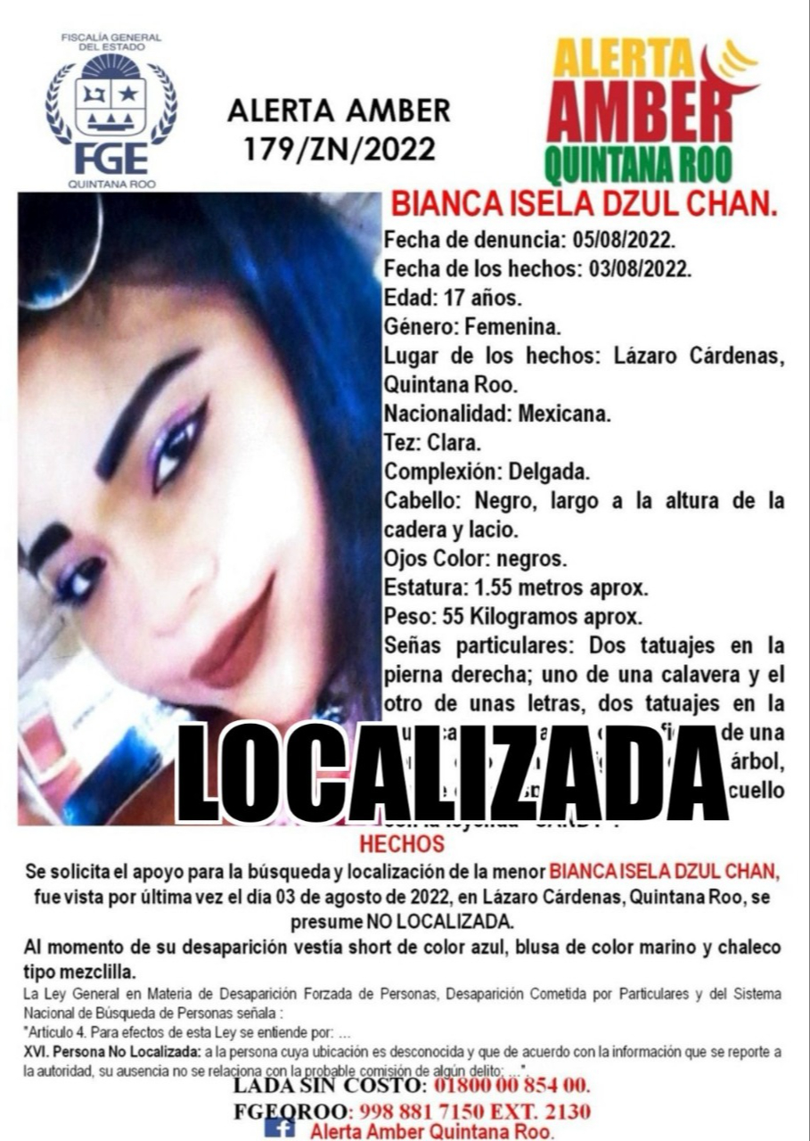 Al momento de su desaparición, Bianca tenía 17 años