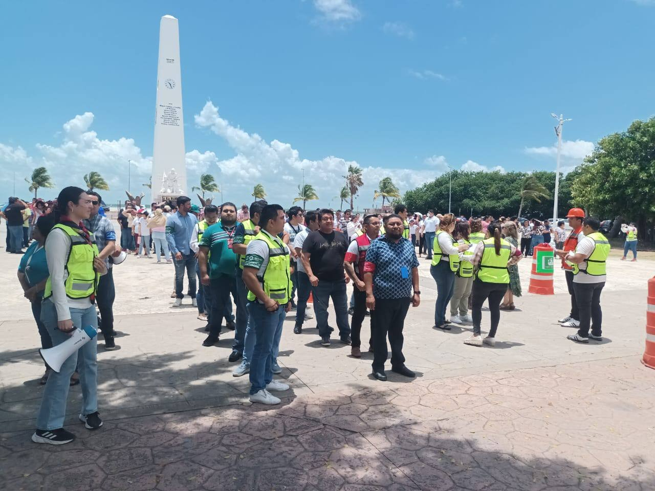 Realizan Primer Simulacro Nacional en Chetumal