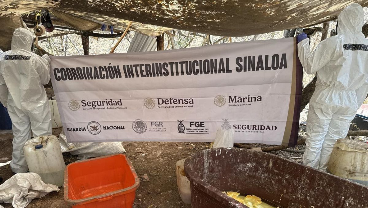 Las autoridades hallaron aproximadamente 250 kilogramos de metanfetamina en proceso de secado Las autoridades hallaron aproximadamente 250 kilogramos de metanfetamina en proceso de secado