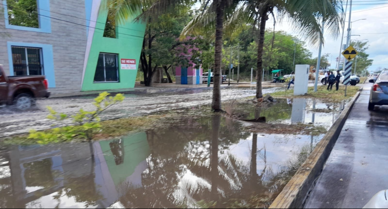 Denuncian ineficiencia de coladera recién hecha en avenida Constituyentes