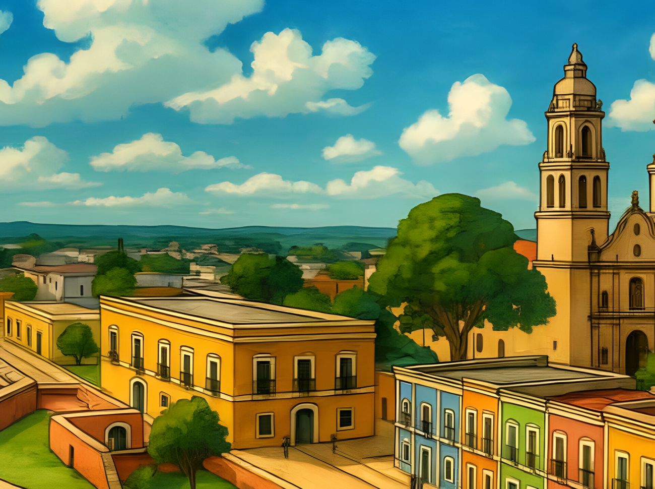 Campeche al estilo Ghibli
