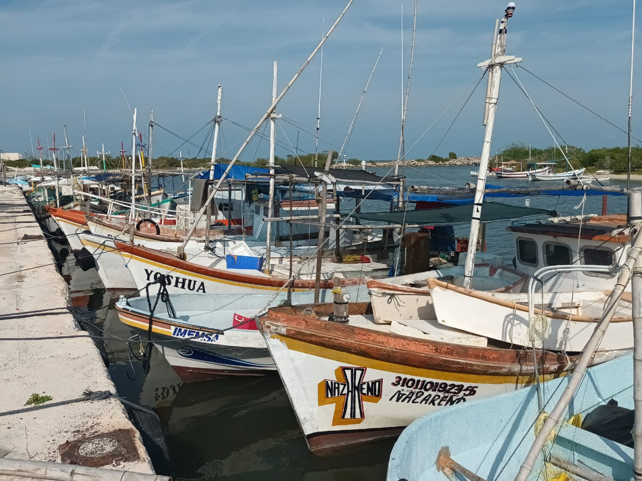 Pescadores de Yucatán le temen al cordonazo de la  Santa Cruz; toman medidas pese  a no tener alerta