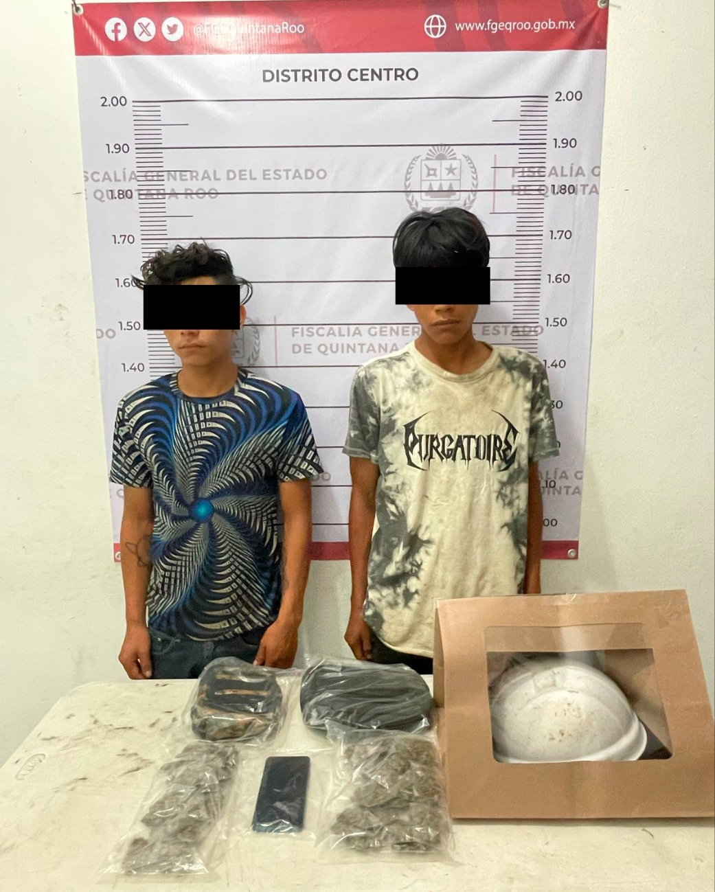 Manuel “N” y Ángel Raúl “N” fueron detenidos en Tulum. Manuel “N” y Ángel Raúl “N” fueron detenidos en Tulum.