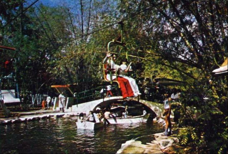 Postal del lago del Centenario de Mérida en 1984 Postal del lago del Centenario de Mérida en 1984