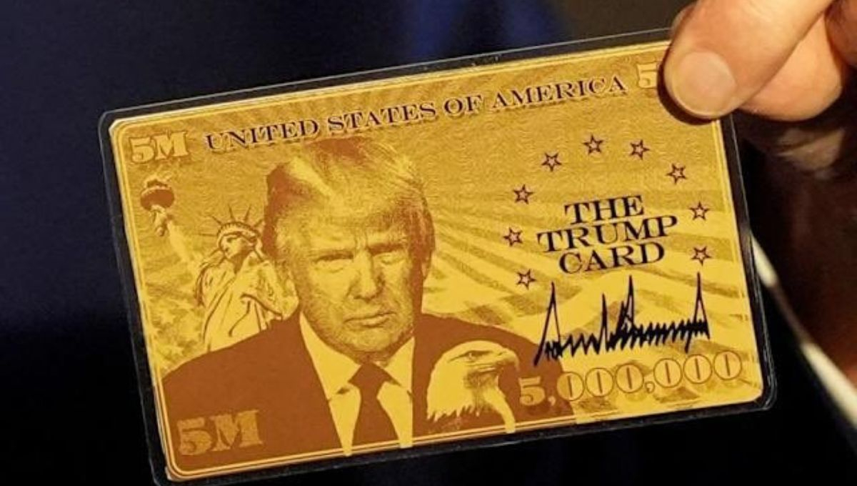 Trump lanza la 'Tarjeta Dorada': Visa de $5 millones con su imagen para millonarios
