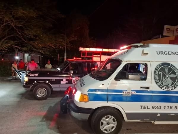 El accidente fue llevado al Hospital Comunitario de Bacalar El accidente fue llevado al Hospital Comunitario de Bacalar
