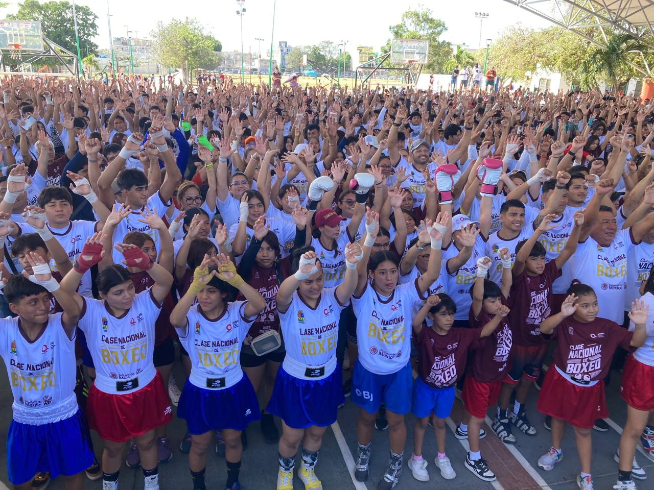 El espacio deportivo se llenó de niños de todas las edades El espacio deportivo se llenó de niños de todas las edades