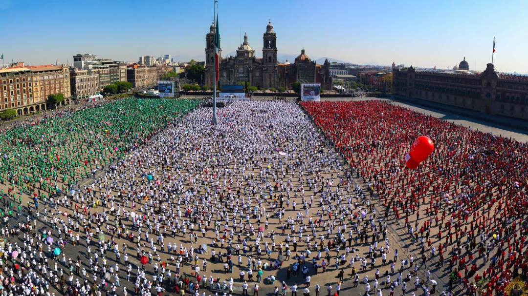 El Zócalo de la CDMX fue sede de la Clase Nacional de Boxeo El Zócalo de la CDMX fue sede de la Clase Nacional de Boxeo