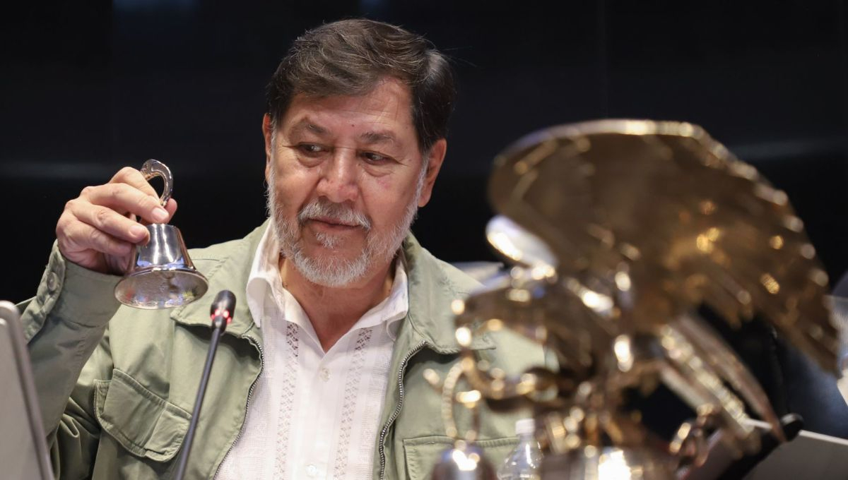 Gerardo Fernández Noroña, presidente de la Mesa Directiva del Senado de la República