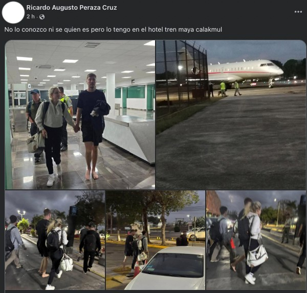 Un chef del hotel confirmó extraoficialmente su presencia en el lugar. Un chef del hotel confirmó extraoficialmente su presencia en el lugar.