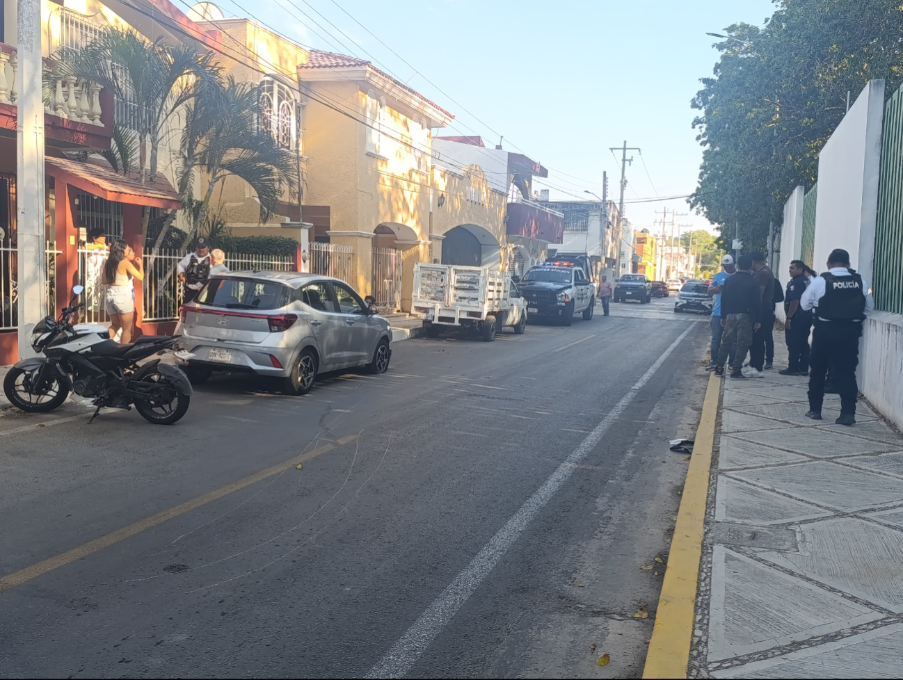 Falso reporte de disparos en Flor de Limón, Campeche, terminó siendo un accidente vehicular