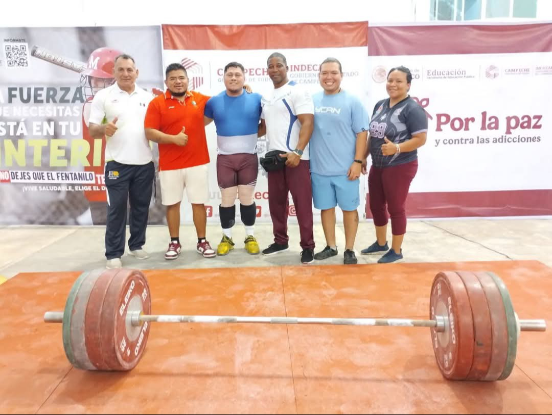 Pesistas campechanos destacan en chequeo nacional virtual rumbo a eventos internacionales