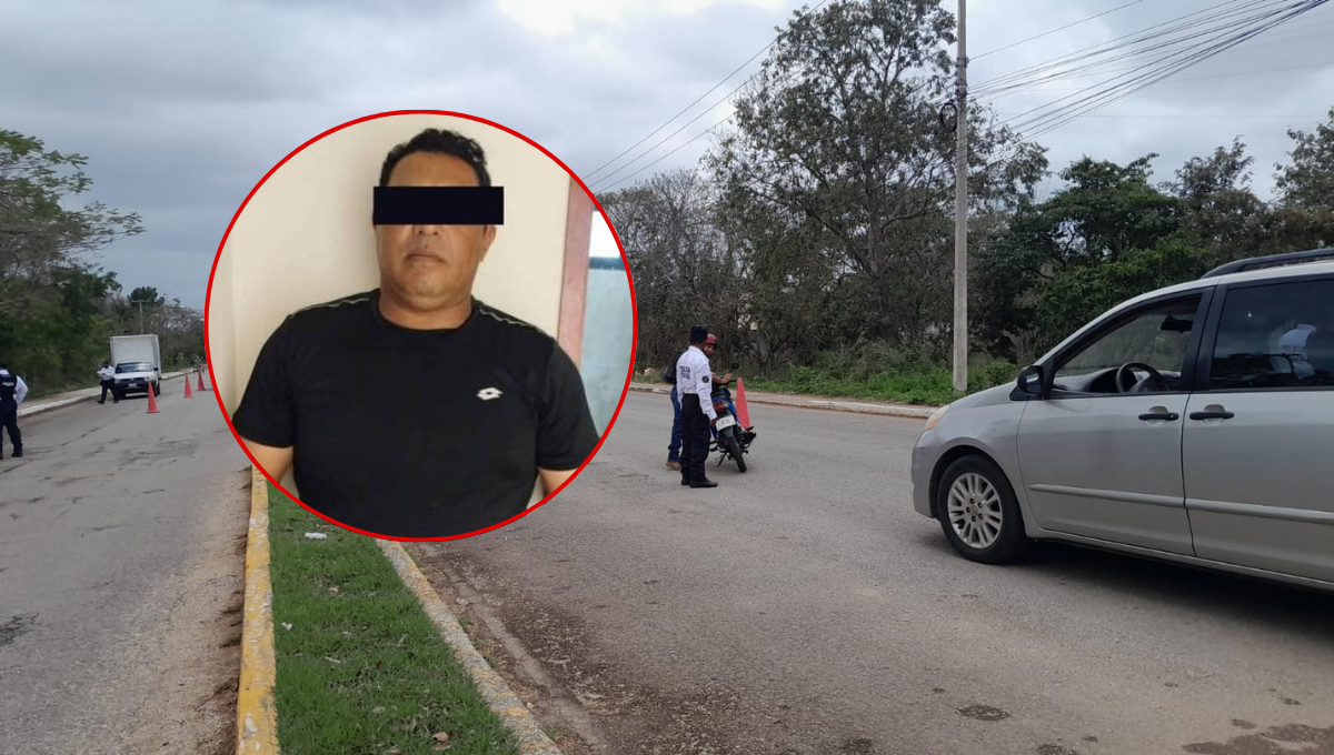 Cachan a policía de Calkiní recibiendo “mordida” en retén y lo detienen   