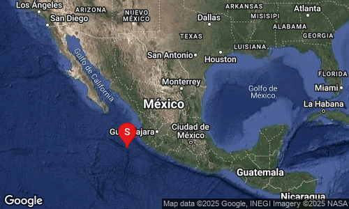 El epicentro del sismo se localizó frente a las costas de Jalisco. El epicentro del sismo se localizó frente a las costas de Jalisco.