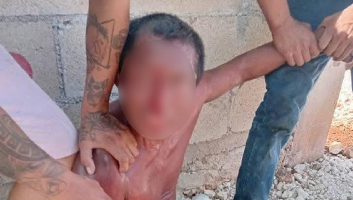 Los habitantes de Umán sorprendieron y amarraron a dos cacos.