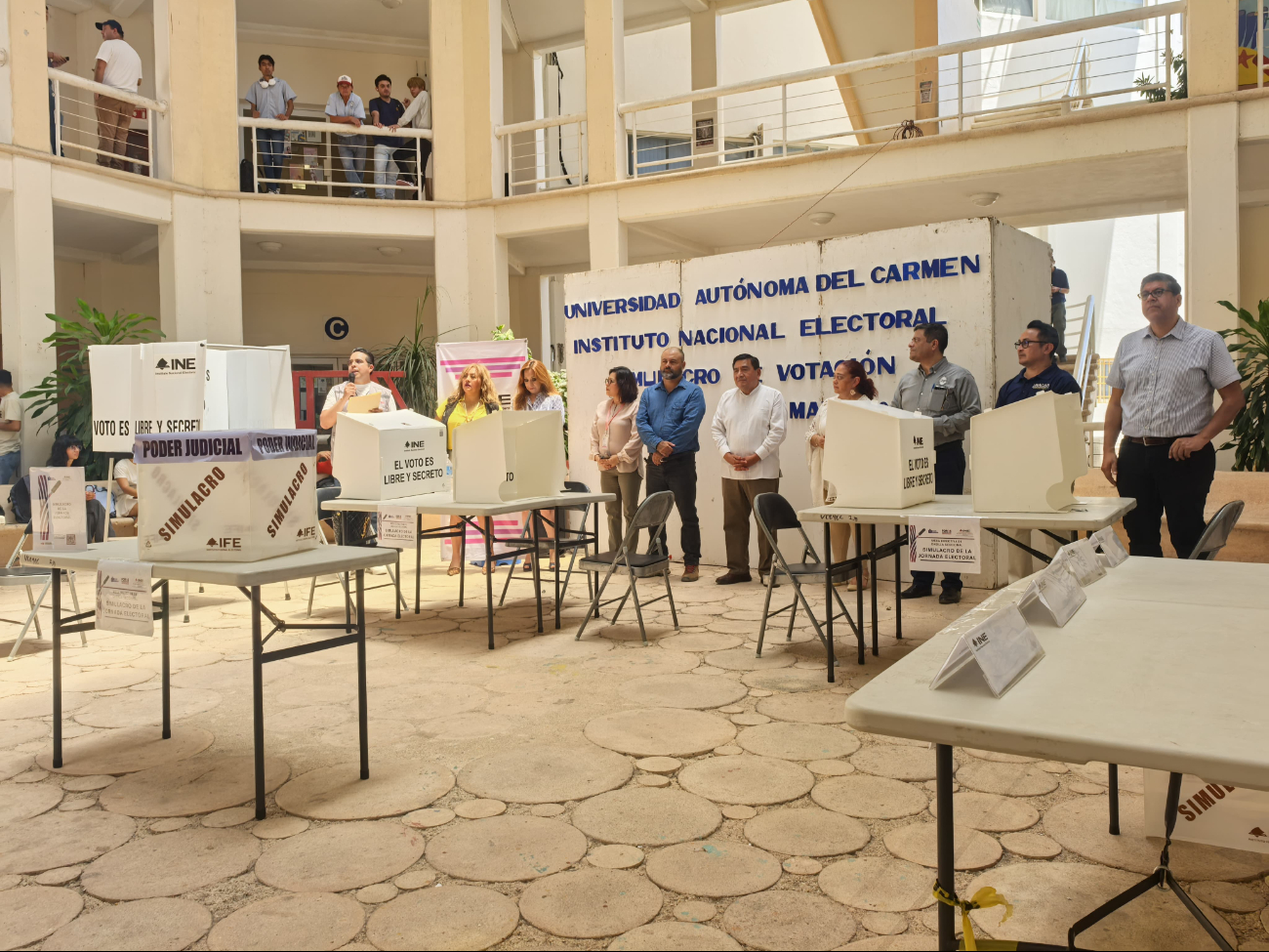 Una urna y seis boletas: así será el nuevo proceso electoral, explican en simulacro