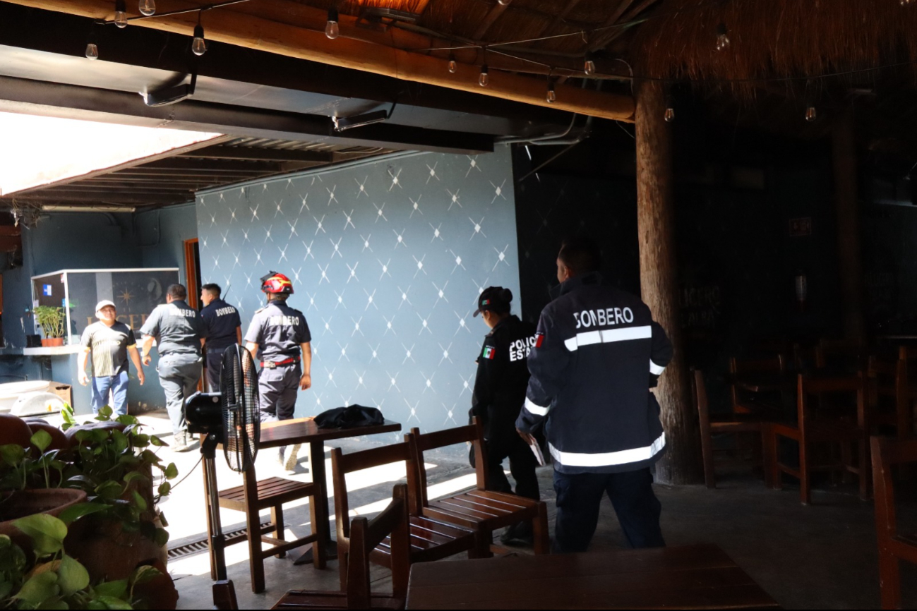 Bomberos de la SSP se encargaron de lo ocurrido Bomberos de la SSP se encargaron de lo ocurrido