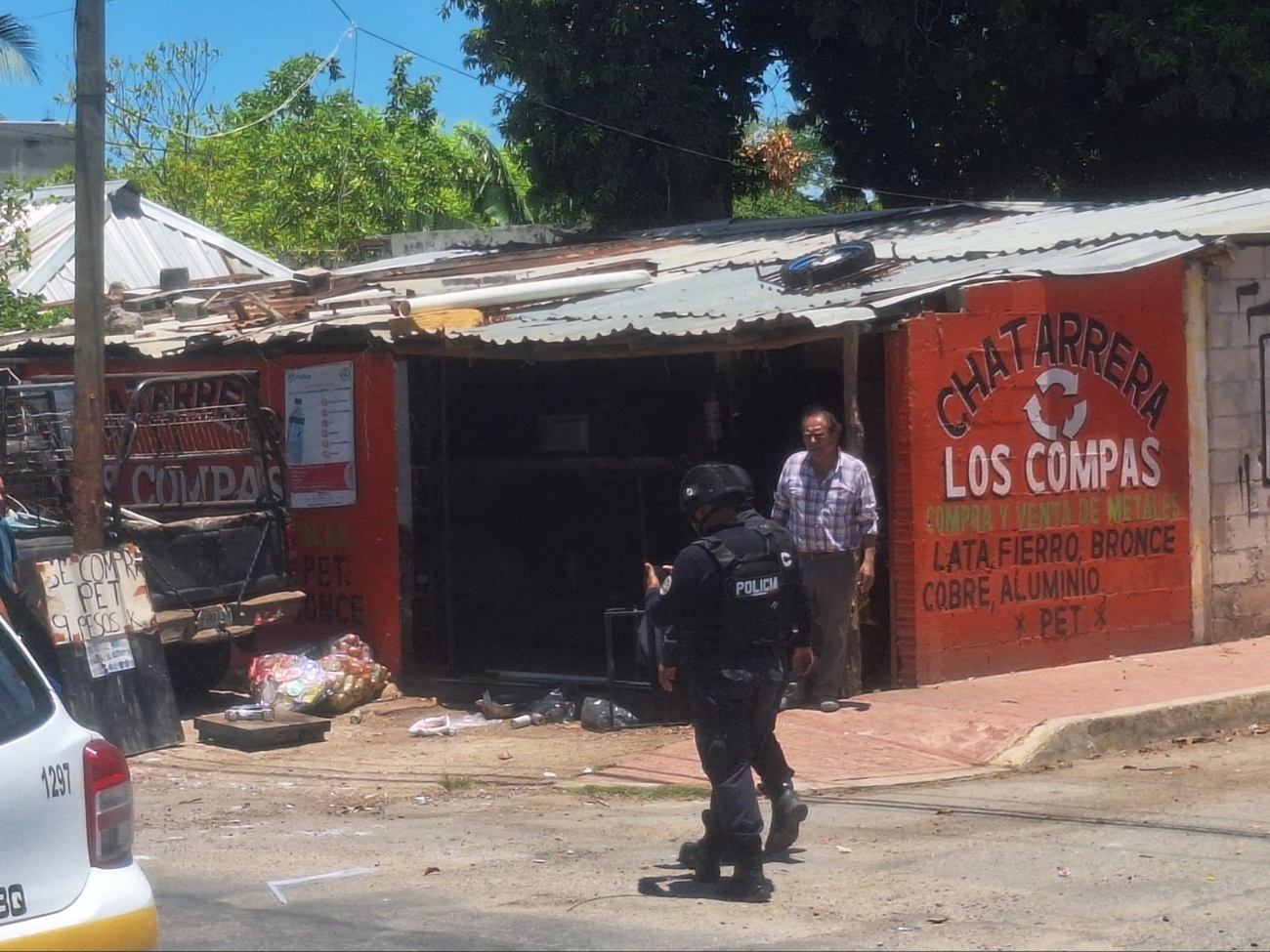 Se registra una explosión por granadas de gas lacrimógeno en chatarrera de Chetumal