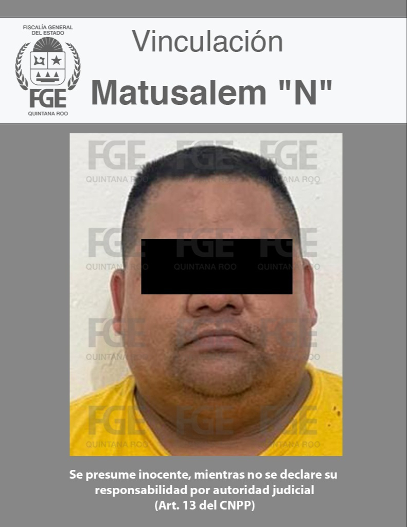 Matusalem "N" fue uno de los detenidos vinculados a proceso. Matusalem "N" fue uno de los detenidos vinculados a proceso.